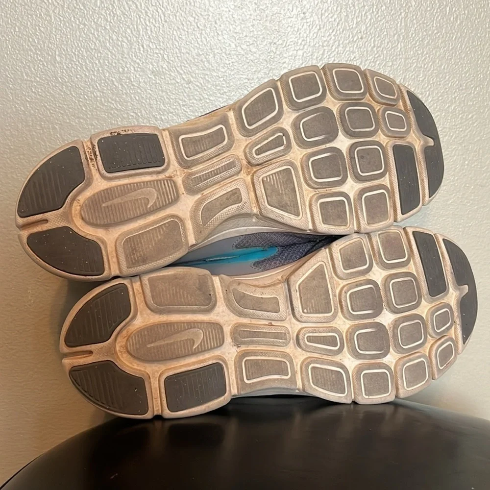 Nike Flex Experience RN 2 Running Shoes Womens 9.5 Gray Blue Sneakers